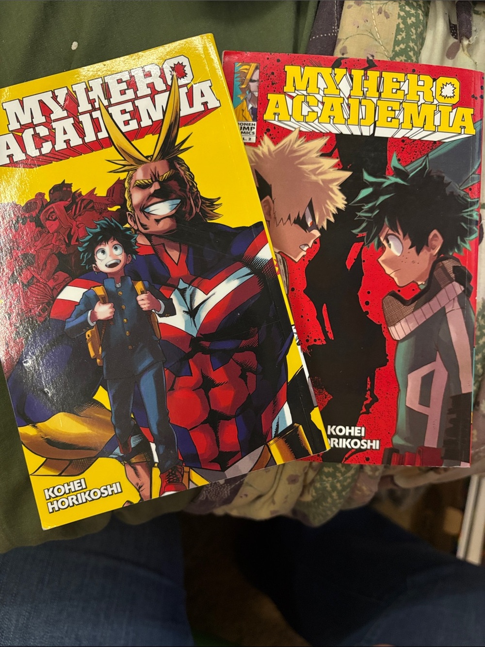 My Hero Academia Manga Volumes 1 and 2